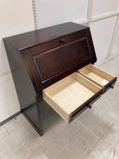 北海道民芸家具 (ホッカイドウミンゲイカグ) ライティングビューロー ブラウン