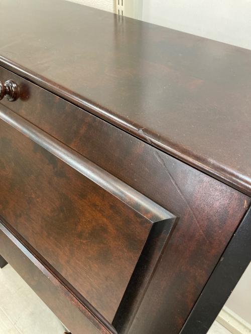 北海道民芸家具 (ホッカイドウミンゲイカグ) ライティングビューロー ブラウン