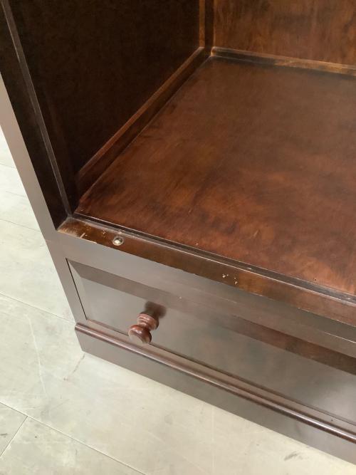 松本民芸家具 (マツモトミンゲイカグ) 洋タンス ブラウン 1枚扉・引出1段