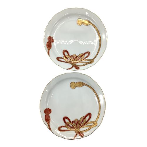 深川製磁 (フカガワセイジ) 銘々皿 菊結び 5Pセット