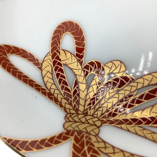 深川製磁 (フカガワセイジ) 銘々皿 菊結び 5Pセット