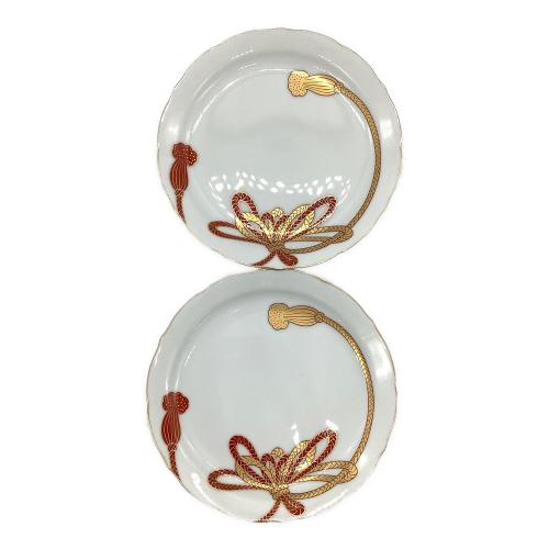 深川製磁 (フカガワセイジ) 銘々皿 菊結び 5Pセット