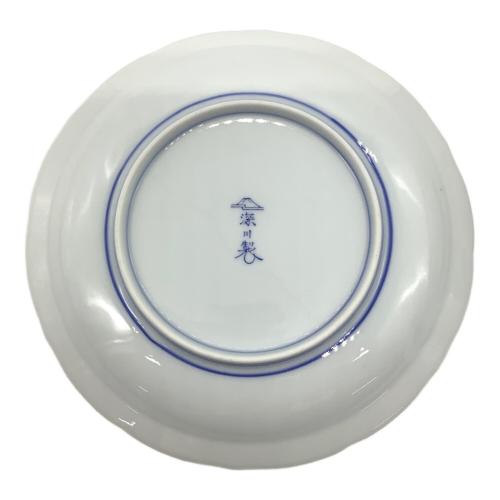 深川製磁 (フカガワセイジ) 銘々皿 菊結び 5Pセット