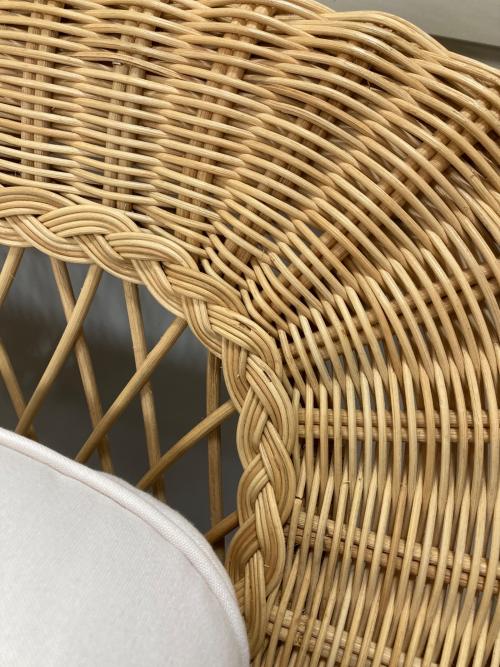 EICHHOLTZ ソファー ナチュラル×ホワイト Barbados