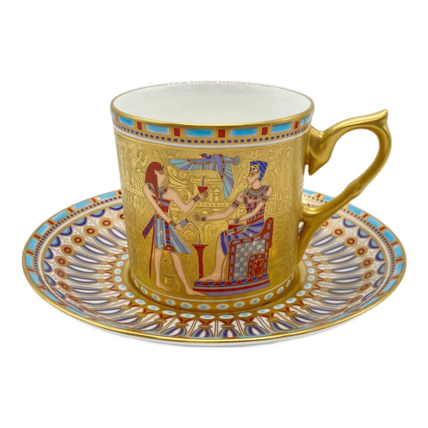 NARUMI (ナルミ) コーヒーカップ&ソーサー 古代エジプト Couronne de