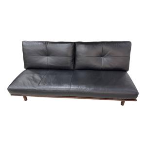 five by five (ファイブバイファイブ) 3人掛けソファー ブラック FLAD