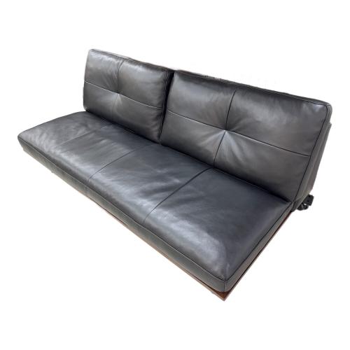 five by five (ファイブバイファイブ) 3人掛けソファー ブラック FLAD