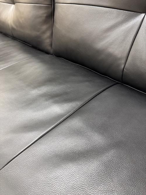 five by five (ファイブバイファイブ) 3人掛けソファー ブラック FLAD