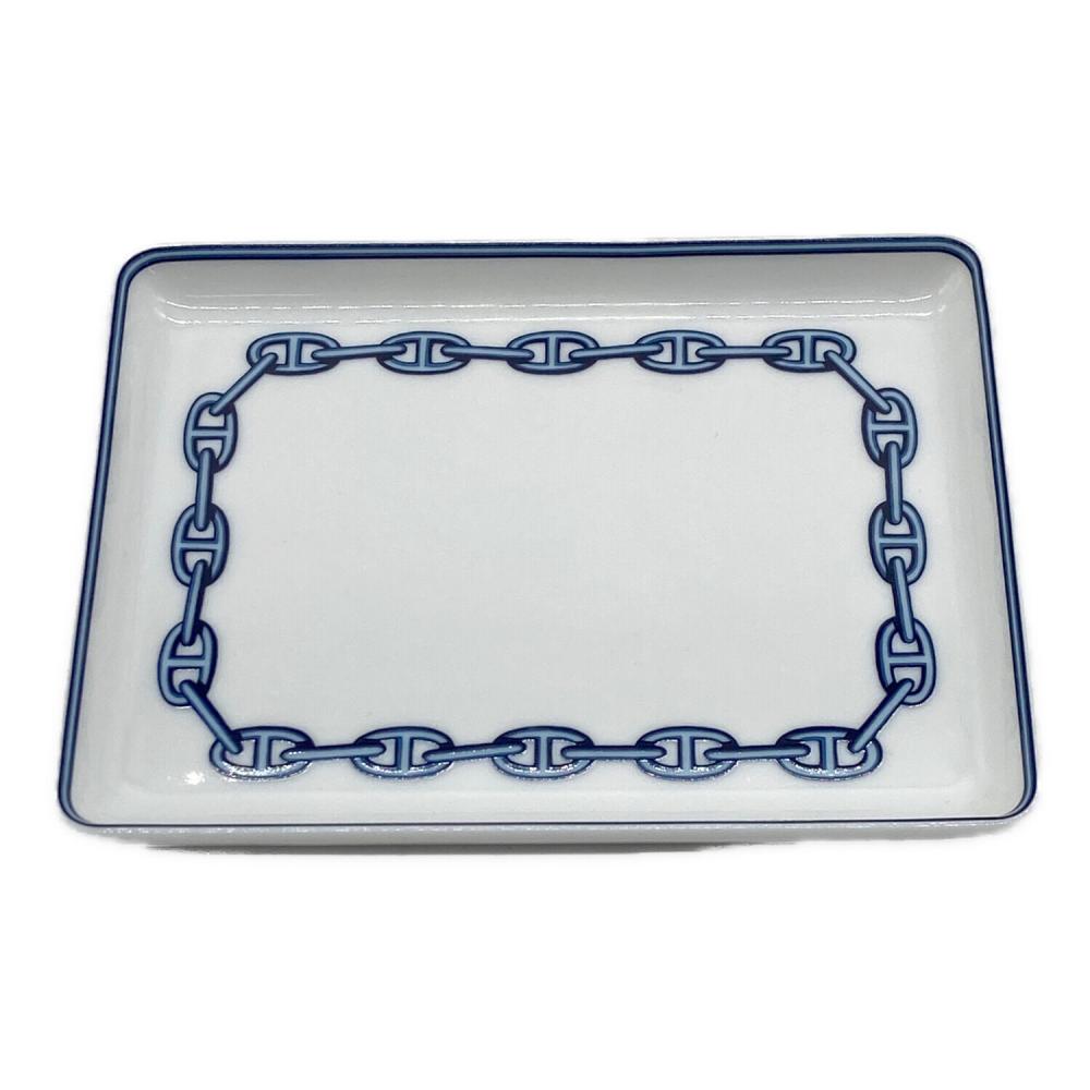 HERMES (エルメス) スクエアプレート 16cm×12cm シェーヌダンクル