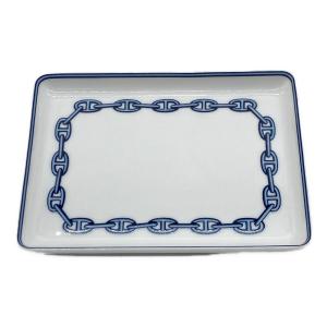 HERMES (エルメス) スクエアプレート 16cm×12cm シェーヌダンクル