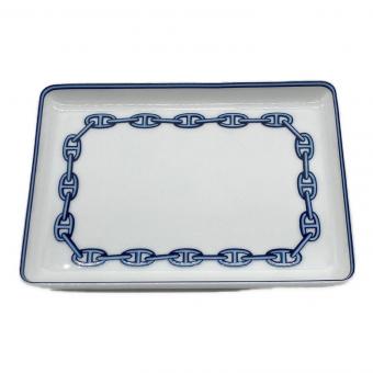 HERMES (エルメス) スクエアプレート 16cm×12cm シェーヌダンクル