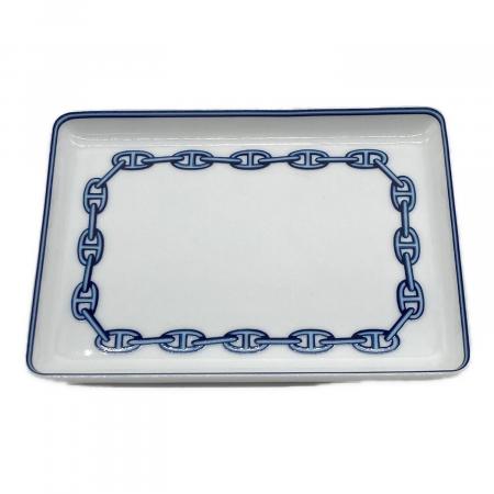 HERMES (エルメス) スクエアプレート 16cm×12cm シェーヌダンクル