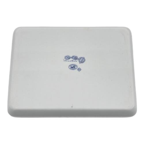 HERMES (エルメス) スクエアプレート 16cm×12cm シェーヌダンクル