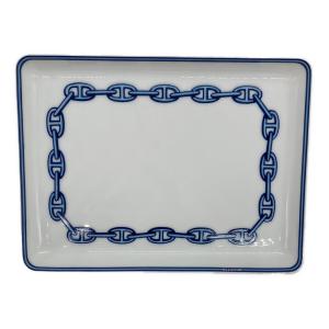 HERMES (エルメス) スクエアプレート 16cm×12cm シェーヌダンクル