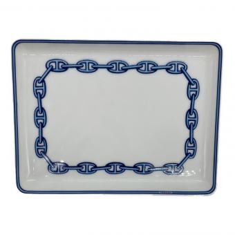 HERMES (エルメス) スクエアプレート 16cm×12cm シェーヌダンクル