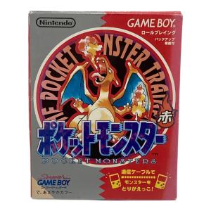 ポケットモンスター赤 ゲームボーイ用ソフト ※箱ダメージ有 -