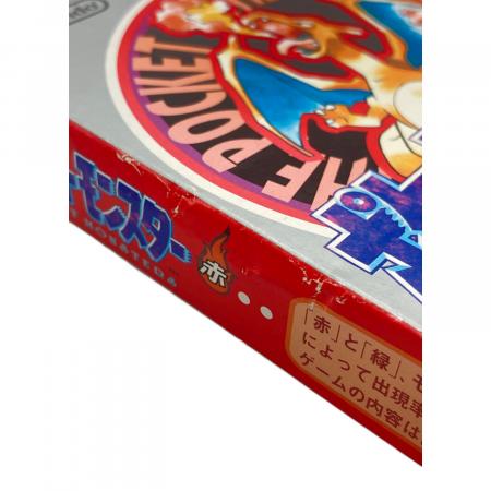 ポケットモンスター赤 ゲームボーイ用ソフト ※箱ダメージ有