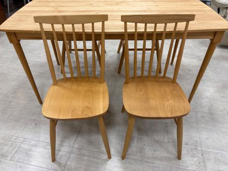 【取りに来られる方限定】　ダイニング5点セット　アウトレット品（未使用・キズ有）Nid+リータ MOMO natural (モモナチュラル) ダイニング5点セット 181 ナチュラル