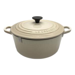 LE CREUSET (ルクルーゼ) シグニチャー ココットロンド SIZE 22cm アイボリー