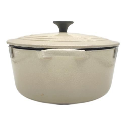 LE CREUSET (ルクルーゼ) シグニチャー ココットロンド SIZE 22cm アイボリー