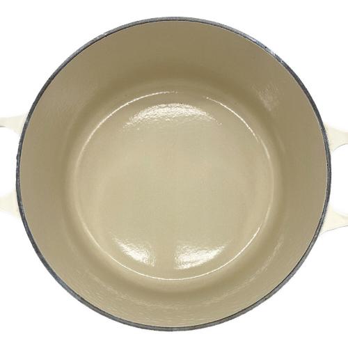 LE CREUSET (ルクルーゼ) シグニチャー ココットロンド SIZE 22cm アイボリー