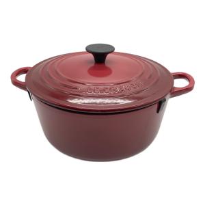 LE CREUSET (ルクルーゼ) 両手鍋 SIZE 22cm レッド ココットロンド