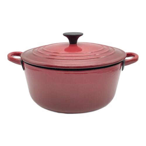 LE CREUSET (ルクルーゼ) 両手鍋 SIZE 22cm レッド ココットロンド