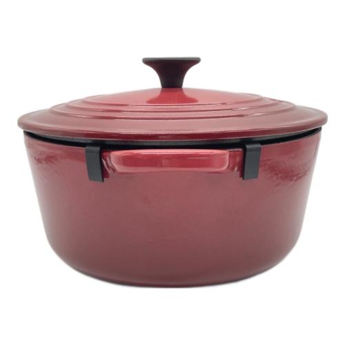 LE CREUSET (ルクルーゼ) 両手鍋 SIZE 22cm レッド ココットロンド