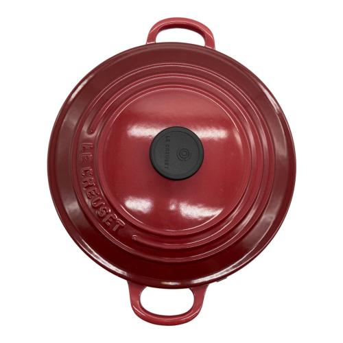 LE CREUSET (ルクルーゼ) 両手鍋 SIZE 22cm レッド ココットロンド