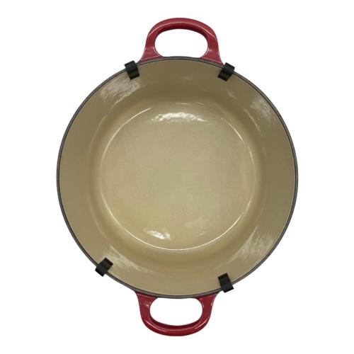 LE CREUSET (ルクルーゼ) 両手鍋 SIZE 22cm レッド ココットロンド