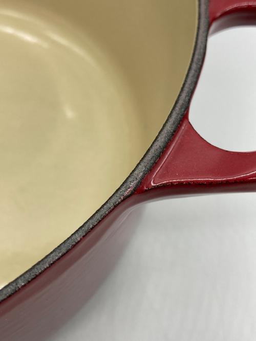 LE CREUSET (ルクルーゼ) 両手鍋 SIZE 22cm レッド ココットロンド