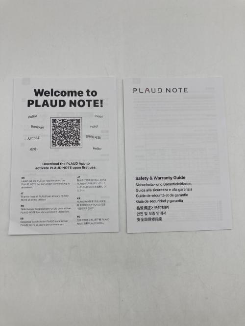 PLAUD NOTE (プラウド ノート) ICレコーダー NB-100