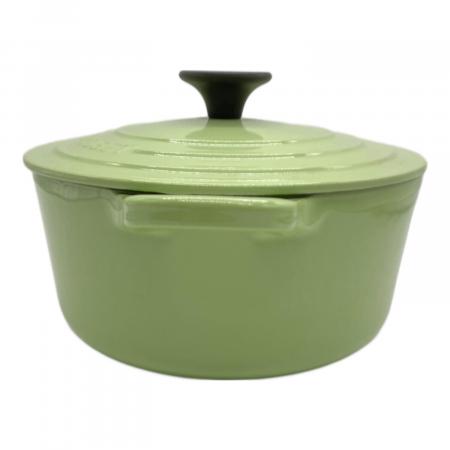【未使用】LE CREUSET ココットロンド グリーン16cm LE CREUSET - ル・クルーゼ 16cm ココットロンド フルーツグリーンの