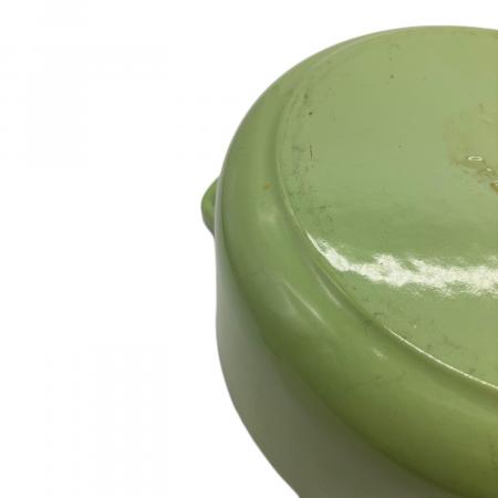 LE CREUSET (ルクルーゼ) 両手鍋 18cm グリーン ココット・ロンド