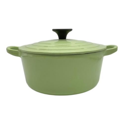 LE CREUSET (ルクルーゼ) 両手鍋 18cm グリーン ココット・ロンド