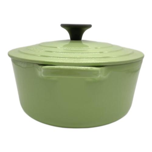 LE CREUSET (ルクルーゼ) 両手鍋 18cm グリーン ココット・ロンド