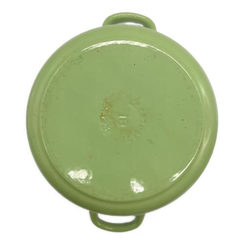 LE CREUSET (ルクルーゼ) 両手鍋 18cm グリーン ココット・ロンド