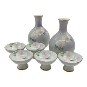深川製磁 (フカガワセイジ) 酒器揃 胡蝶蘭