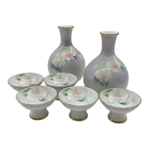 深川製磁 (フカガワセイジ) 酒器揃 胡蝶蘭