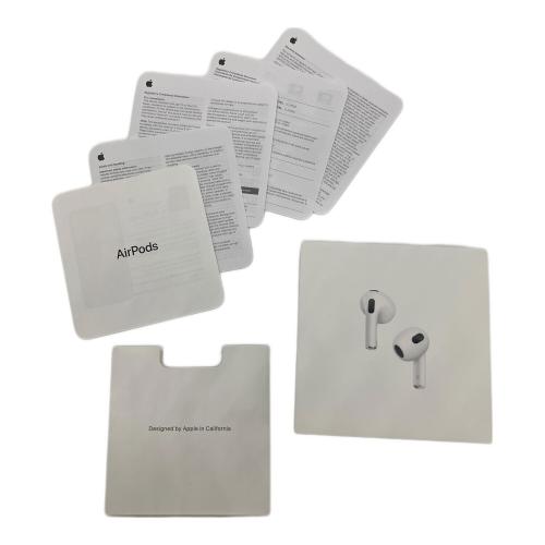 Apple (アップル) AirPods(第3世代)