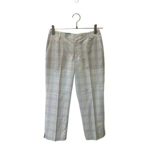BURBERRY (バーバリー) ゴルフパンツ BGF41-232-21 レディース SIZE 9 ホワイト×ブルー