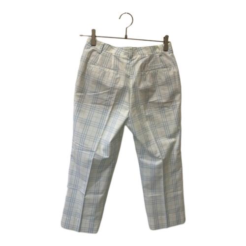 BURBERRY (バーバリー) ゴルフパンツ BGF41-232-21 レディース SIZE 9 ホワイト×ブルー