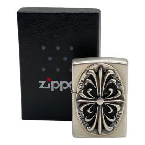 ZIPPO (ジッポ) オイルライター 2025年製 オーバルメタル クロス