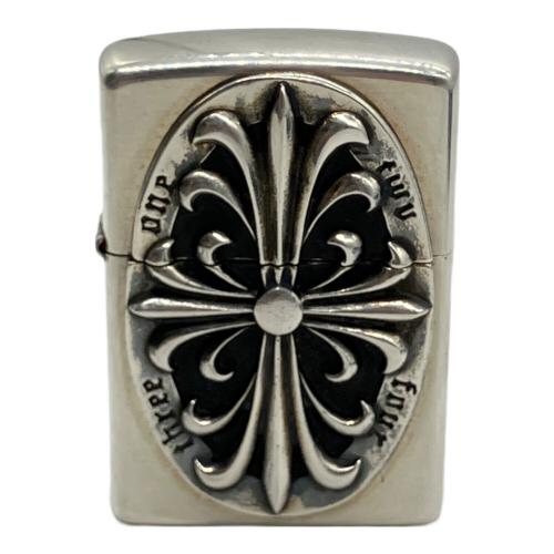 ZIPPO (ジッポ) オイルライター 2025年製 オーバルメタル クロス