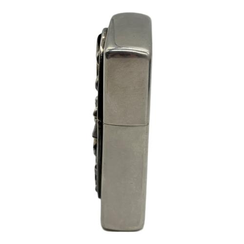 ZIPPO (ジッポ) オイルライター 2025年製 オーバルメタル クロス