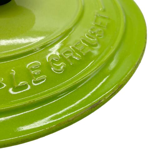 LE CREUSET (ルクルーゼ) 両手鍋 18cm 黄緑 ココット・ロンド