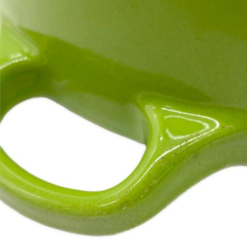 LE CREUSET (ルクルーゼ) 両手鍋 18cm 黄緑 ココット・ロンド