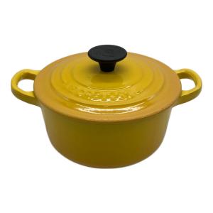 LE CREUSET (ルクルーゼ) 両手鍋 16cm イエロー ココット・ロンド