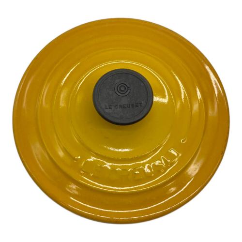 LE CREUSET (ルクルーゼ) 両手鍋 16cm イエロー ココット・ロンド