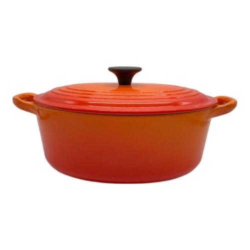 LE CREUSET (ルクルーゼ) 両手鍋 SIZE 23cm オレンジ ココット・オーバル